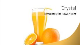  Presentation with orange juice - Slide deck enhanced with orange-juice-and-slices background and a white colored foreground