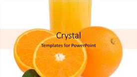  Presentation with orange and black backrgound - Amazing presentation theme having orange juice in glass isolated on black background backdrop and a gold colored foreground