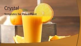  Presentation with orange juice - Amazing presentation having orange juice on table backdrop and a coral colored foreground