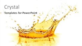  Presentation with orange juice - Presentation theme with orange-juice-splash-isolated background and a white colored foreground