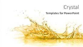  Presentation with orange juice - Beautiful slides featuring orange-juice-splash-isolated backdrop and a white colored foreground