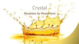  Presentation with orange juice - Beautiful theme featuring orange-juice-splash-isolated backdrop and a cream colored foreground