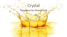  Presentation with orange juice - Presentation consisting of orange juice splash isolated background and a cream colored foreground