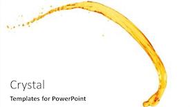  Presentation with orange juice - Colorful presentation theme enhanced with orange-juice-splash-on-white backdrop and a white colored foreground