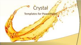  Presentation with orange juice - Beautiful PPT layouts featuring orange juice splash on white backdrop and a cream colored foreground