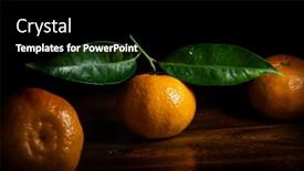  Presentation with orange fruit - Colorful PPT layouts enhanced with orange-mandarin-tangerine-citrus-fruit backdrop and a black colored foreground