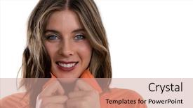  Presentation with wind energy close up portrait - Slides featuring orange maroon - close up portrait of happy background and a coral colored foreground