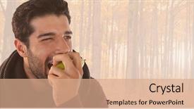  Presentation with maroon - PPT theme with orange maroon - digital composite of man background and a coral colored foreground