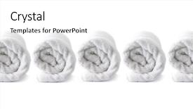  Presentation with maroon - Beautiful slides featuring orange maroon - towel isolated on white backdrop and a white colored foreground