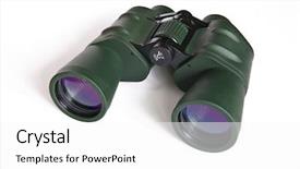  Presentation with navy - Presentation theme consisting of orange navy - binoculars high resolution background and a white colored foreground