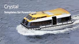  Presentation with navy - PPT theme consisting of human hands hugging tree in the park background and a light gray colored foreground