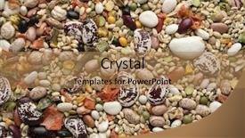  Presentation with multiple identity - Theme featuring orange navy - multiple bean soup mix background and a coral colored foreground