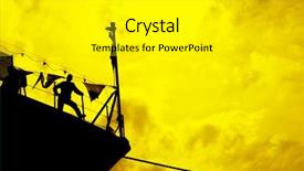  Presentation with sunny sky - Amazing presentation having orange navy - sunny sky at the harbour backdrop and a white colored foreground