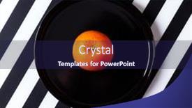  Presentation with white plate - Colorful slide set enhanced with orange-on-black-plate backdrop and a navy blue colored foreground