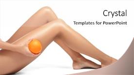  Presentation with blue orange white - Beautiful slides featuring orange on white background cellulite backdrop and a white colored foreground