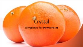  Presentation with fruit - Amazing slides having orange peel - tangerine or mandarin fruit isolated backdrop and a gold colored foreground