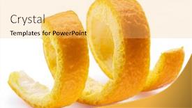  Presentation with orange - Cool new slide deck with orange-peel-or-orange-twist backdrop and a yellow colored foreground
