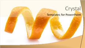  Presentation with orange - Audience pleasing slide set consisting of orange-peel-or-orange-twist backdrop and a blonde colored foreground