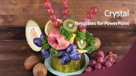  Presentation with decoration - Beautiful slides featuring hands holding a pink tea cup a spoon and decorated napkin on a rustic wooden background top view backdrop and a violet colored foreground