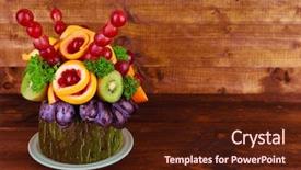  Presentation with events and decoration presentation - Amazing slides having orange plum wedding - table decoration made of fruits backdrop and a wine colored foreground