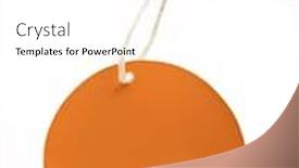  Presentation with price - Audience pleasing PPT theme consisting of orange-price-tag-or-address backdrop and a white colored foreground