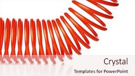  Presentation with red grapefruit orange orange - Colorful presentation theme enhanced with orange red thin spiral air backdrop and a  colored foreground