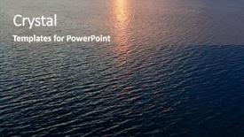  Presentation with dark river - Slide deck enhanced with orange reflections in dark water background and a coral colored foreground