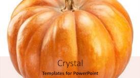  Presentation with orange - Slide set enhanced with orange-round-pumpkin-isolated background and a  colored foreground