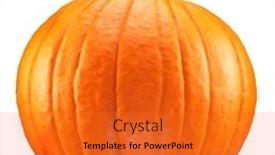  Presentation with symbol - Slide set consisting of orange-round-pumpkin-symbol background and a gold colored foreground