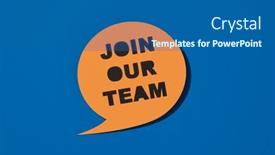  Presentation with blue orange - Presentation design having orange-sign-in-the-shape background and a  colored foreground