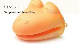  Presentation with heat - Amazing PPT layouts having orange-silicone-heat-resistant-cooking backdrop and a blonde colored foreground