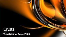  Presentation with silver abstract - Cool new presentation theme with orange silver background abstract 01 backdrop and a black colored foreground