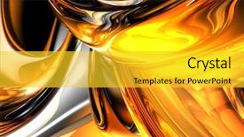  Presentation with silver abstract - Presentation enhanced with orange silver background abstract 02 background and a yellow colored foreground