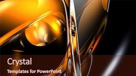  Presentation with silver abstract - Audience pleasing theme consisting of orange silver background abstract 03 backdrop and a  colored foreground