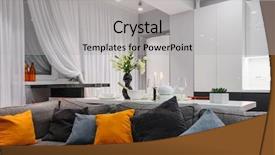  Presentation with white clay tiled roof - Presentation design with orange sinple - modern white kitchen and living background and a light gray colored foreground