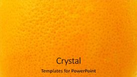  Presentation with orange fruit - Slides with orange skin surface texture background background and a gray colored foreground