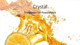  Presentation with orange slice - PPT theme having conure cinnamon in front of white background background and a lemonade colored foreground