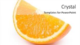  Presentation with orange slice - Theme featuring orange slice background and a white colored foreground
