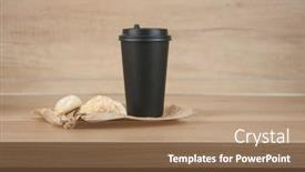  Presentation with snowball - Slide set consisting of orange-snowball-cookies-with-coffee background and a coral colored foreground