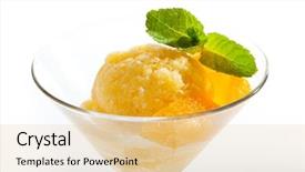  Presentation with mint - Slide deck consisting of orange sorbet with mint background and a lemonade colored foreground