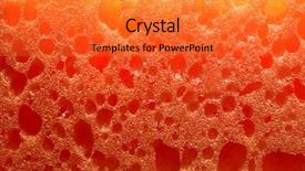  Presentation with marine - Presentation having orange sponges for bathing background and a  colored foreground