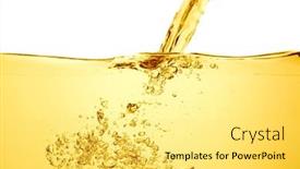  Presentation with orange - Presentation featuring orange-summer-drink-with-bubbles background and a yellow colored foreground