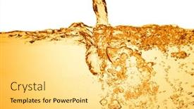  Presentation with orange - Cool new presentation design with orange-summer-drink-with-bubbles backdrop and a yellow colored foreground