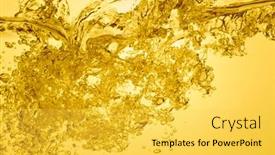  Presentation with orange - Beautiful PPT layouts featuring orange-summer-drink-with-bubbles backdrop and a yellow colored foreground