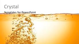  Presentation with orange - Slide deck featuring orange-summer-drink-with-bubbles background and a white colored foreground