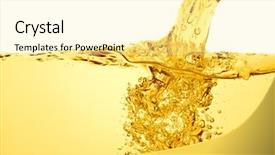  Presentation with orange - Amazing PPT layouts having orange summer drink with bubbles backdrop and a blonde colored foreground