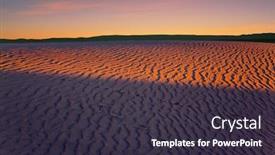  Presentation with gentle - Cool new slides with orange sunset in the desert mesquite flat sand dunes california the gentle slopes of the sand dunes are rippled by the wind concept of active ecological and photo tourism backdrop and a tawny brown colored foreground