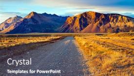  Presentation with dirt - Audience pleasing slide deck consisting of orange-sunset-of-the-southern backdrop and a dark gray colored foreground