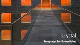  Presentation with modern tech - Cool new presentation design with orange tech - modern interior backdrop and a dark gray colored foreground