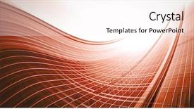  Presentation with high rise building - PPT theme featuring orange technical - panoramic and perspective wide angle background and a sky blue colored foreground